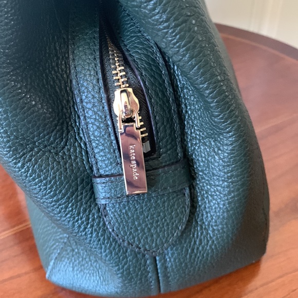 Kate Spade Leila Med. Triple Compartment Shoulder Bag Dark Evergreen - Picture 3 of 15